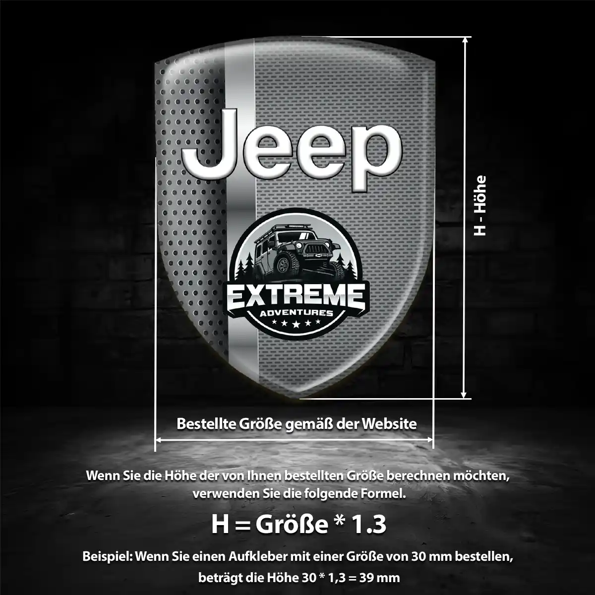 Jeep Emblem Aufkleber Modernes Design