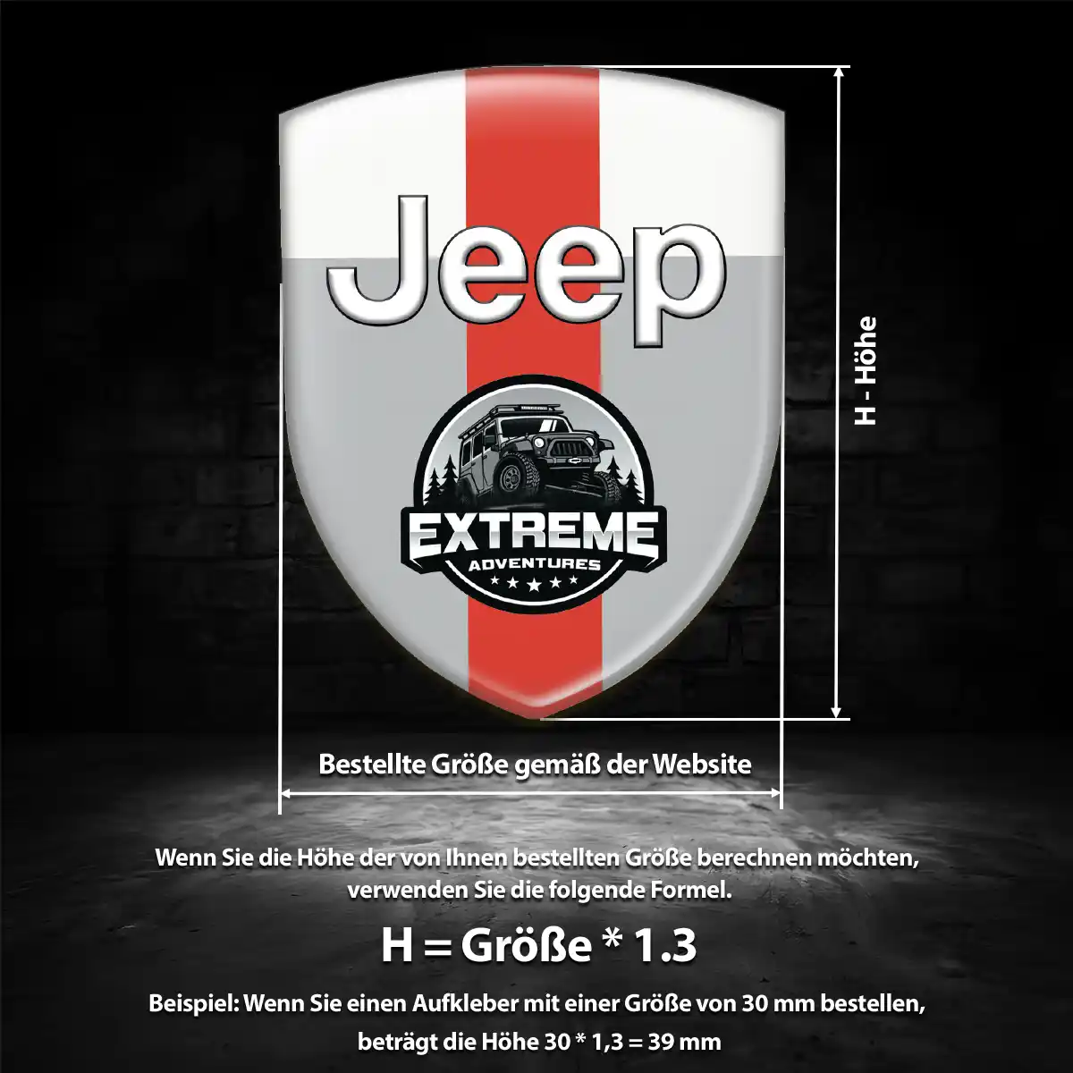 Jeep Emblem Aufkleber Premium-Edition