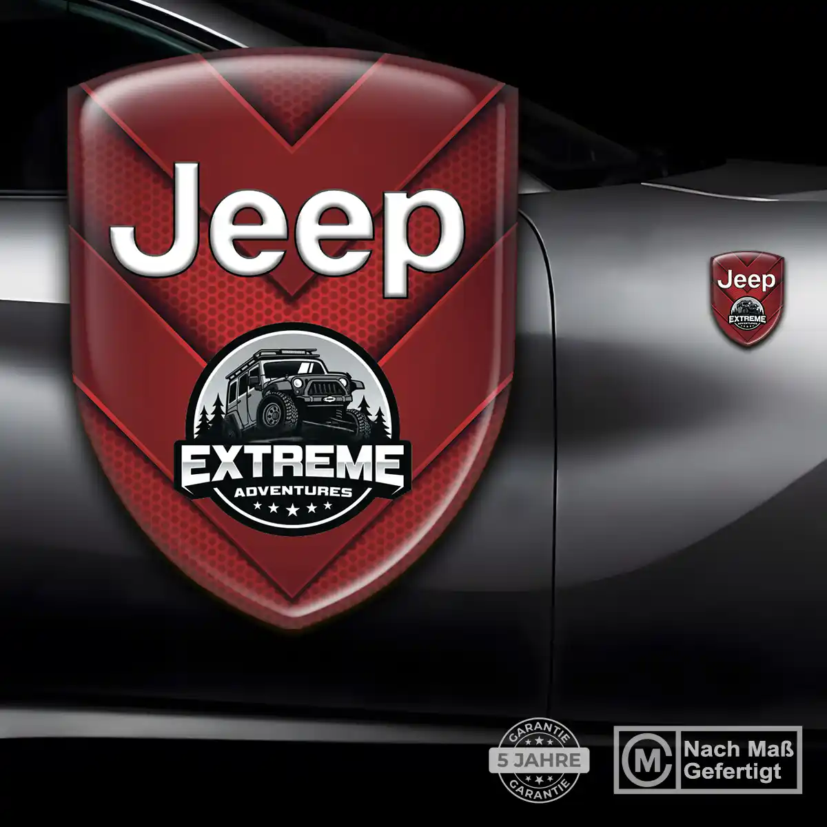 Jeep Emblem Aufkleber Wappen Auto Hochwertiges Harz
