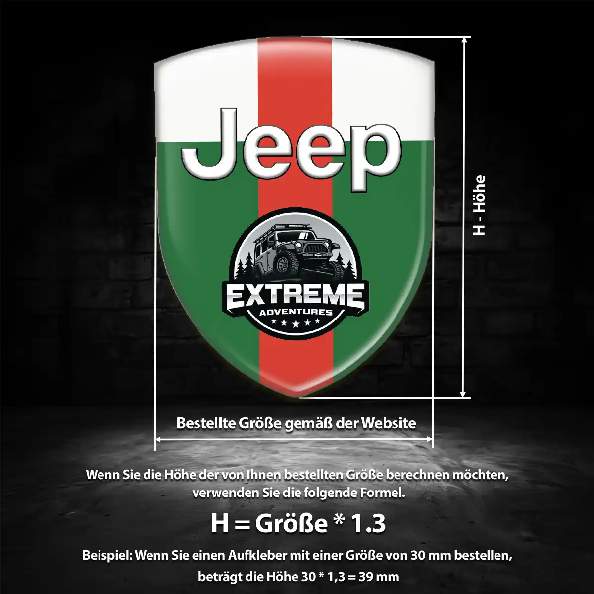 Jeep Emblem Aufkleber Wappen Auto Limitierte Auflage