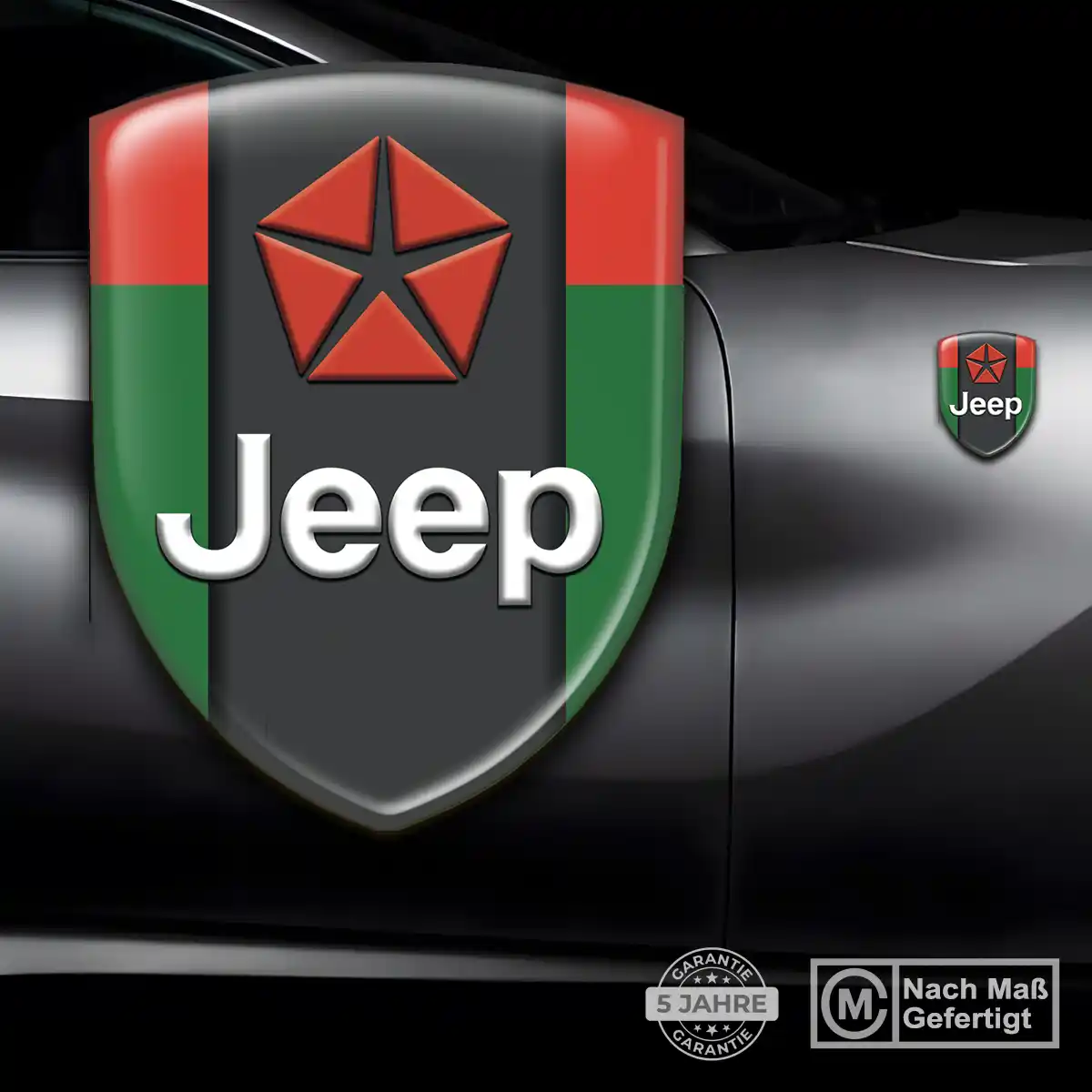 Jeep Emblem Aufkleber Wappen Auto Premium-Edition
