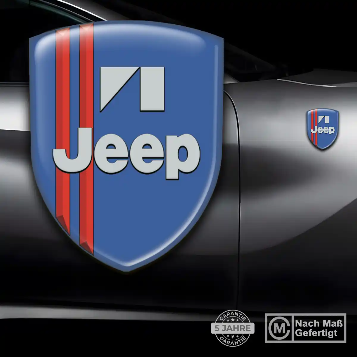 Jeep Emblem Aufkleber Wappen Elegantes Design