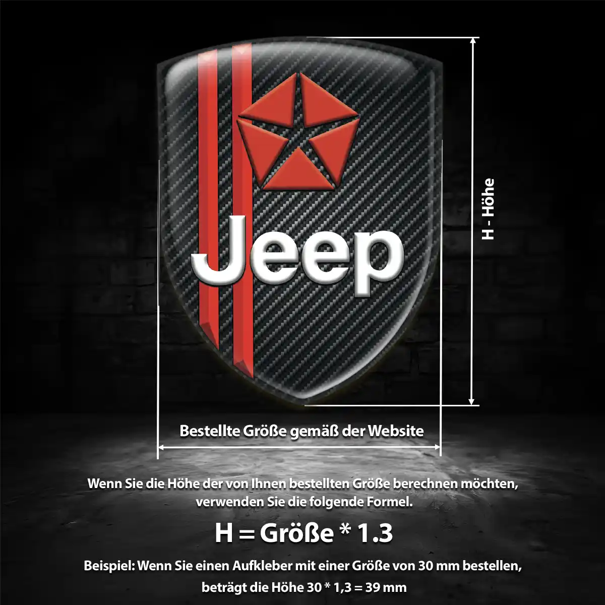 Jeep Emblem Aufkleber Wappen Exterieurdesign