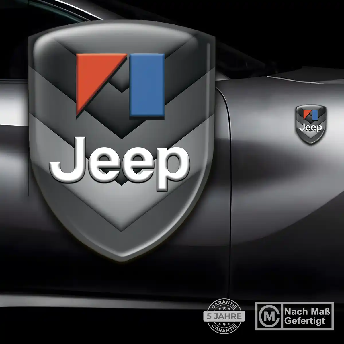 Jeep Emblem Aufkleber Wappen Hochwertiges Harz