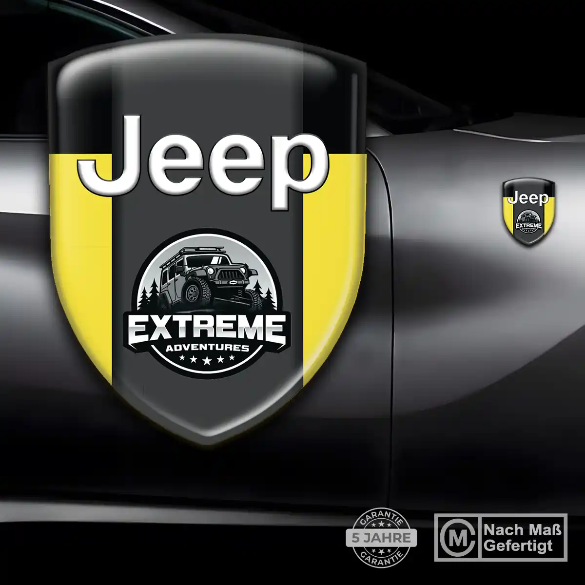 Jeep Emblem Aufkleber Wappen Premium-Edition