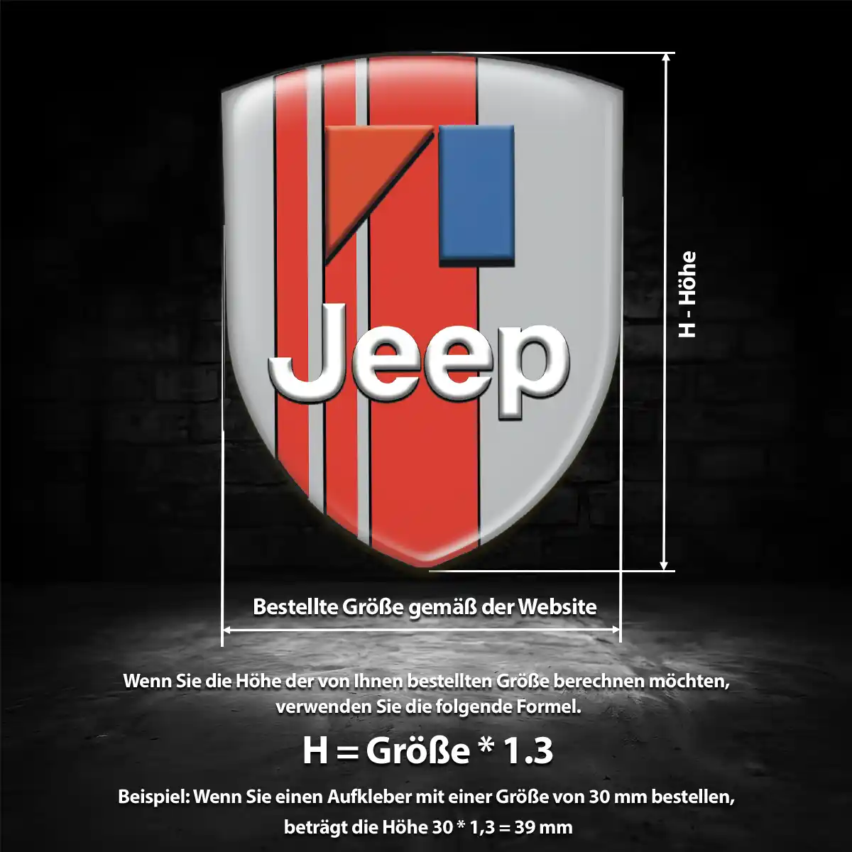 Jeep Emblem Auto Anspruchsvolles Design