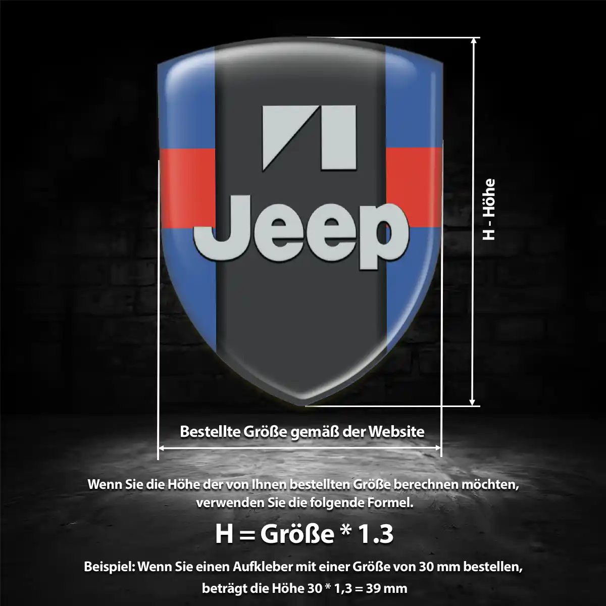 Jeep Emblem Auto Limitierte Auflage