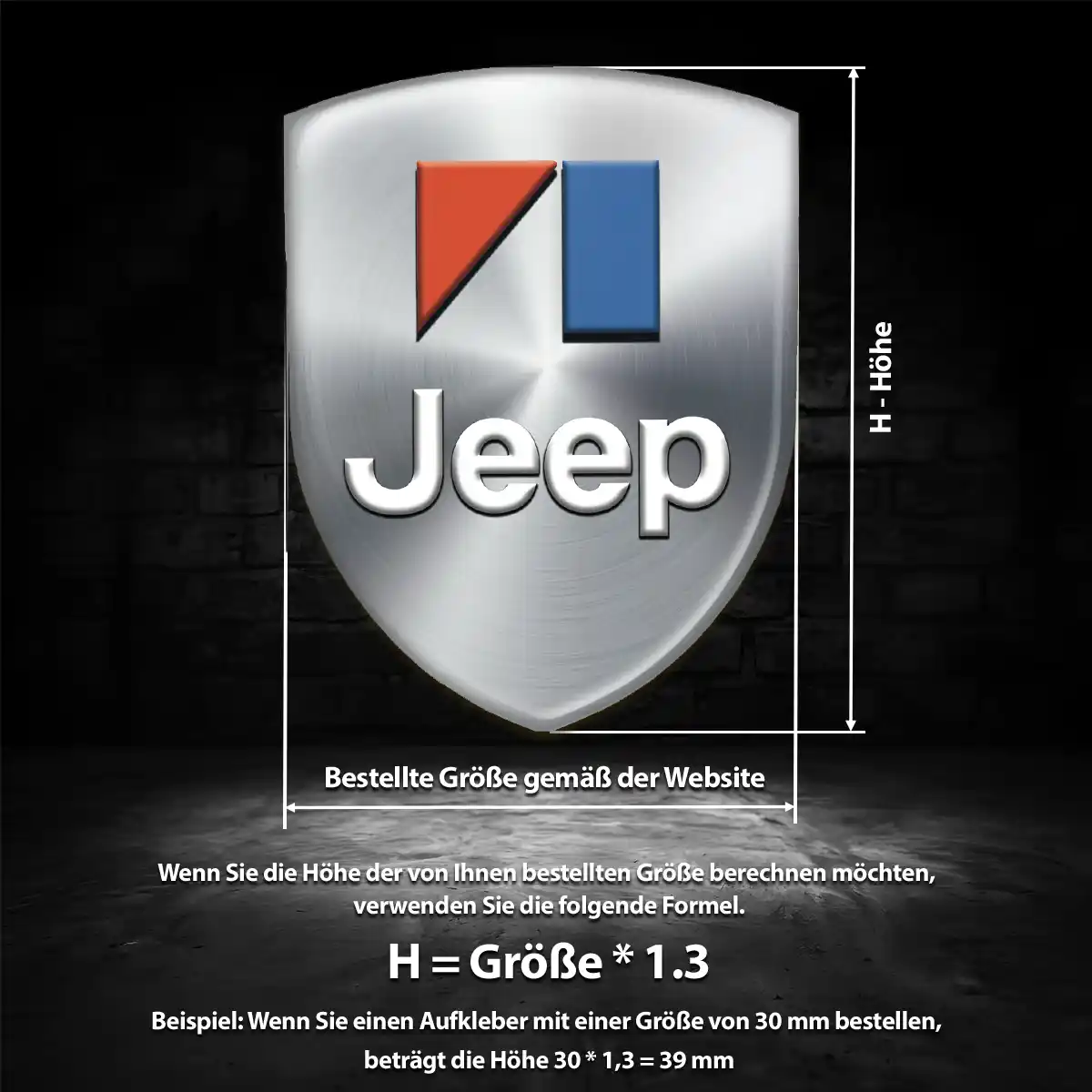 Jeep Emblem Auto Premium-Edition
