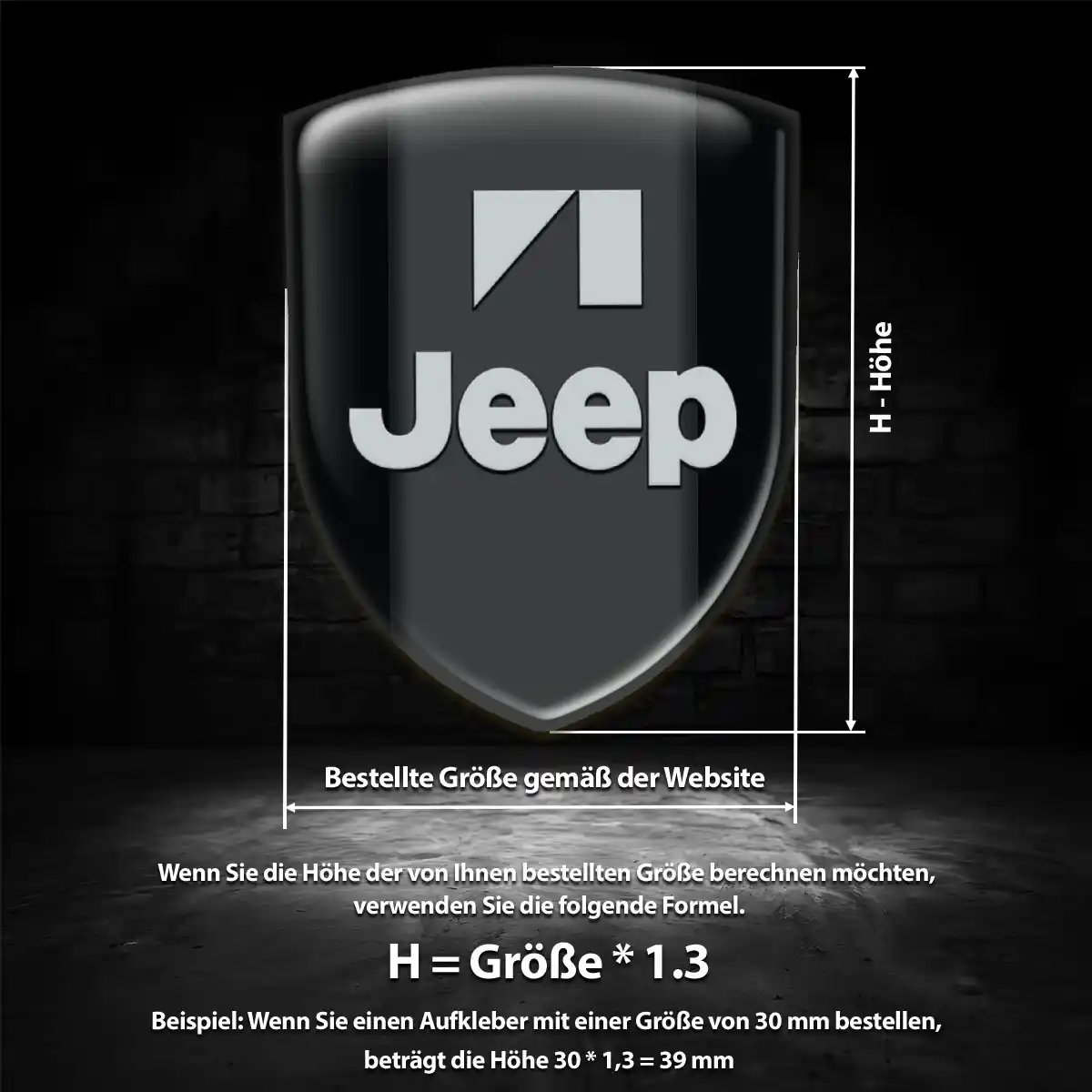 Jeep Emblem Edles Design