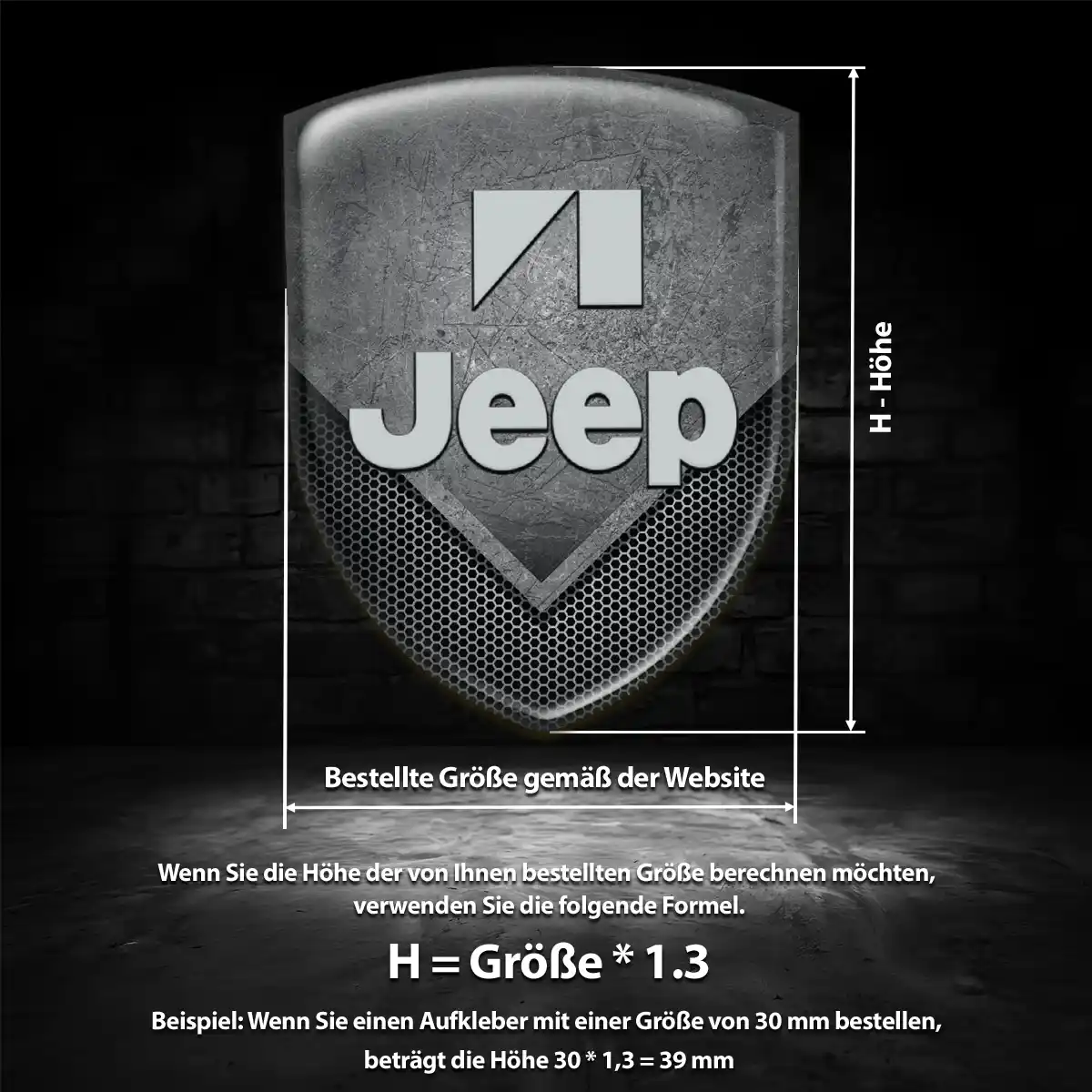Jeep Emblem Elegantes Design
