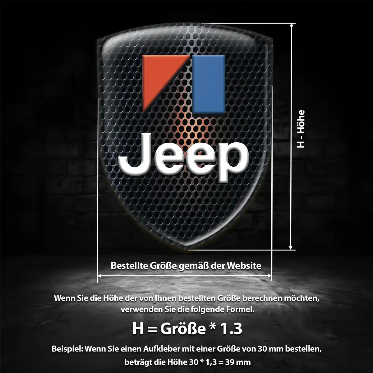 Jeep Emblem Erstklassige Qualität