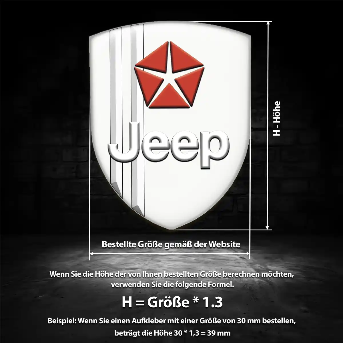 Jeep Emblem Luxus-Edition