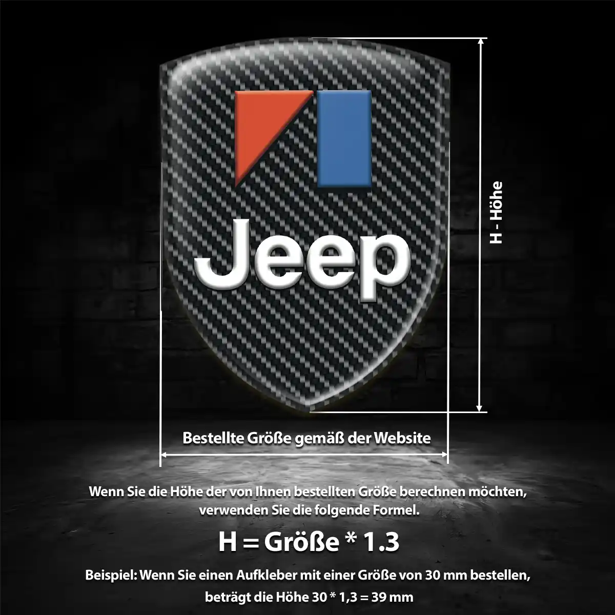 Jeep Emblem Stilvolles Design