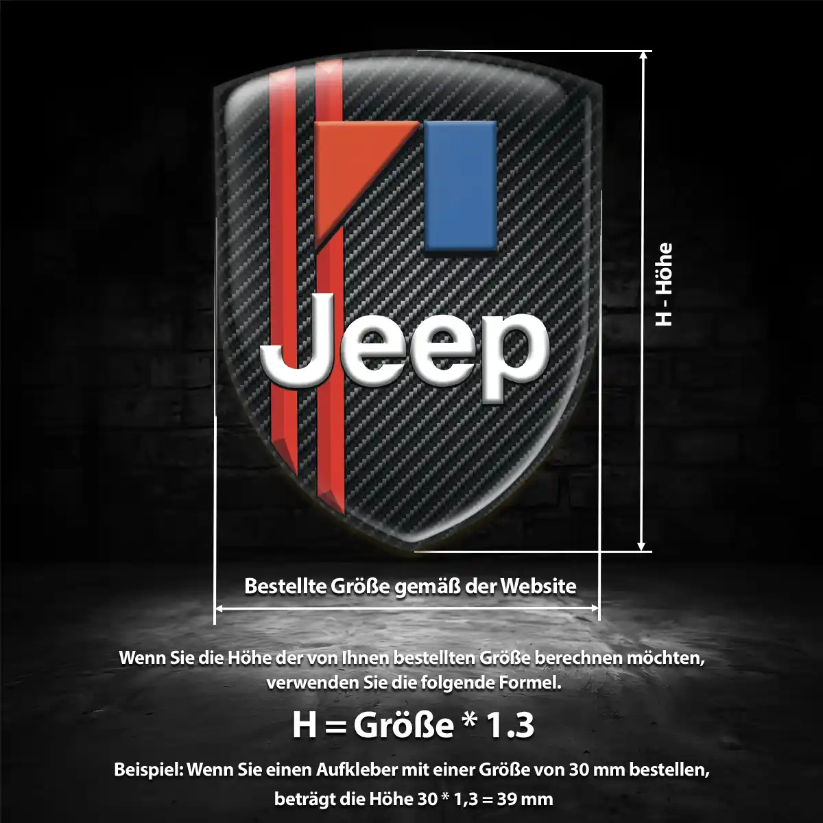 Jeep Emblem Wappen Aufkleber Anspruchsvolles Design