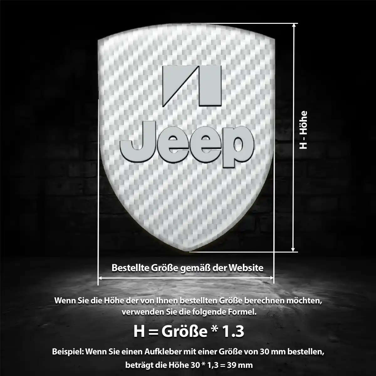Jeep Emblem Wappen Aufkleber Auto Exterieurdesign