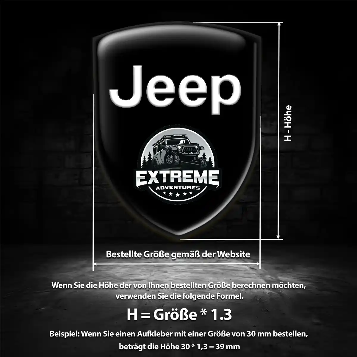 Jeep Emblem Wappen Aufkleber Auto Hohe Qualität
