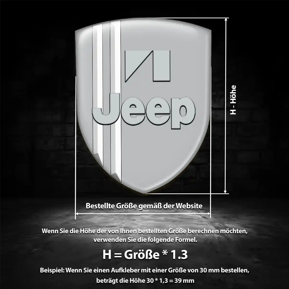 Jeep Emblem Wappen Aufkleber Auto Interieurdesign
