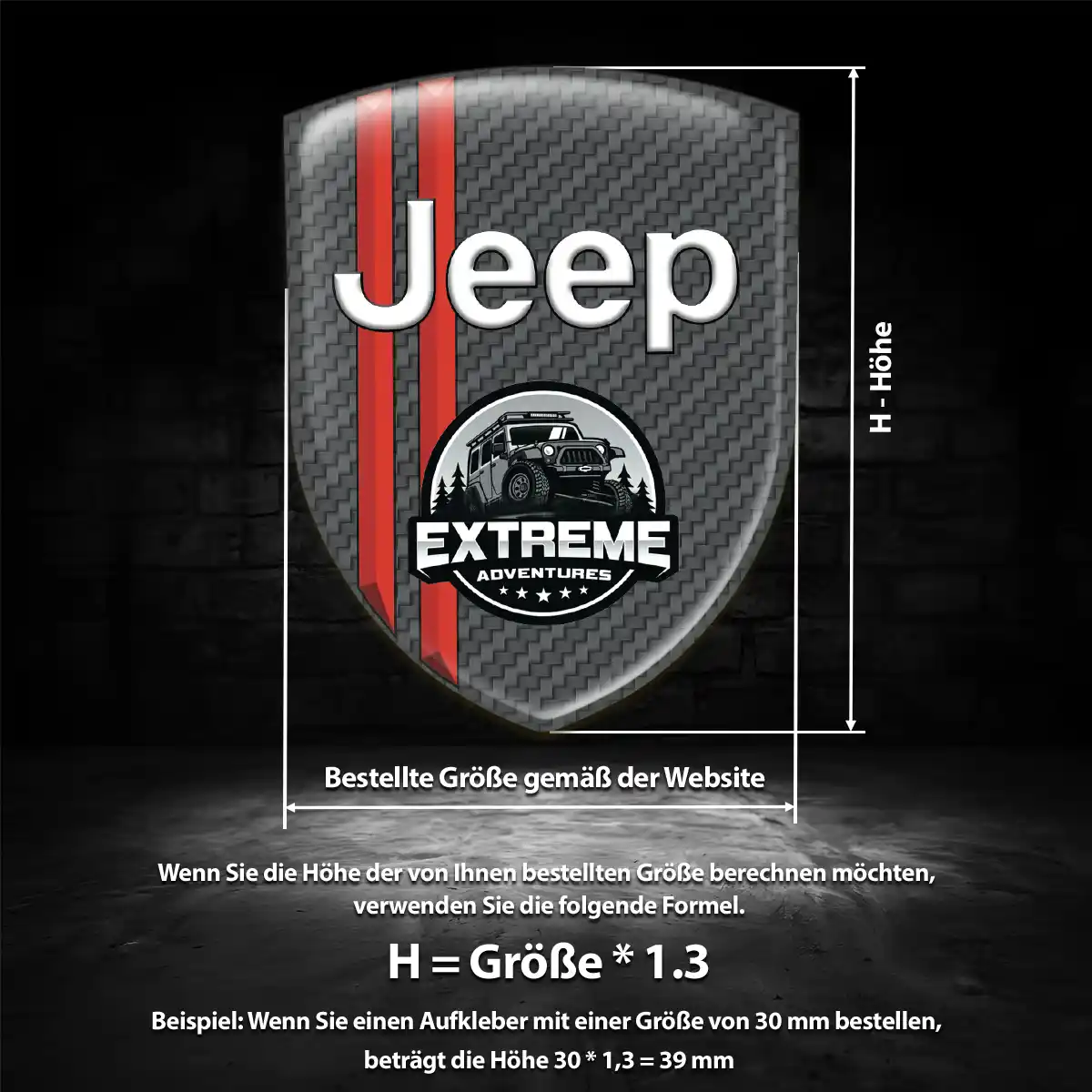 Jeep Emblem Wappen Aufkleber Auto Limitierte Auflage