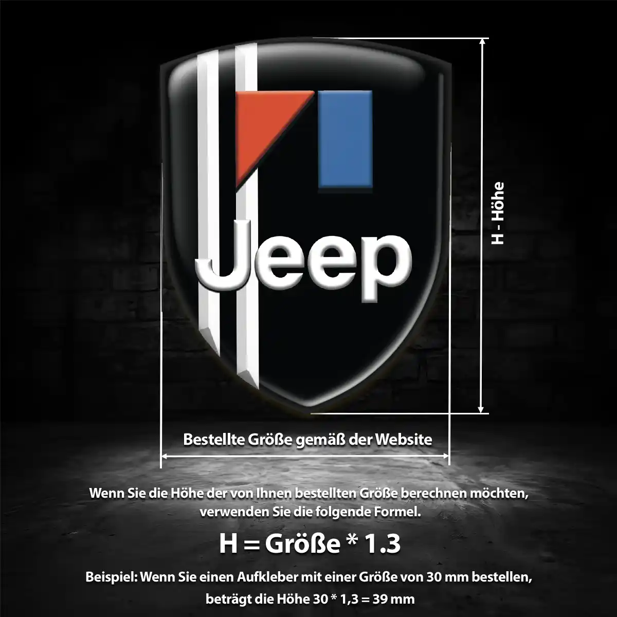 Jeep Emblem Wappen Aufkleber Auto Markenedition