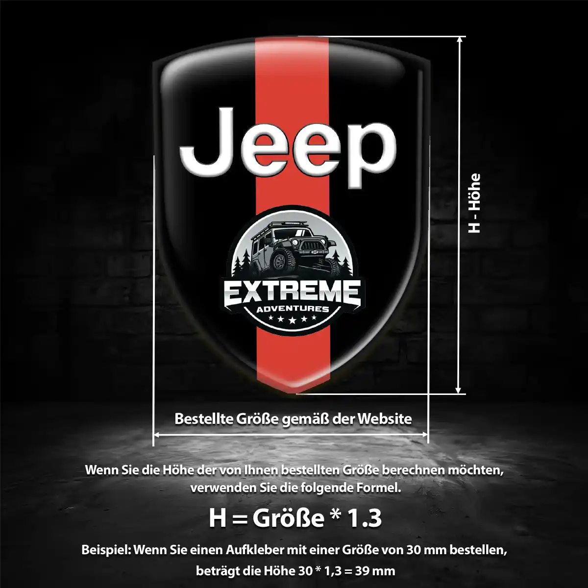 Jeep Emblem Wappen Aufkleber Auto Modernes Design