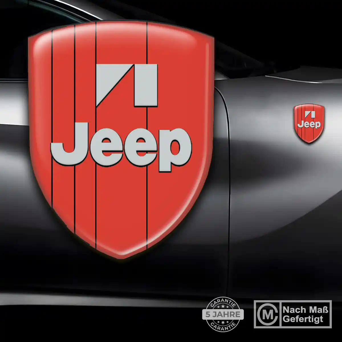 Jeep Emblem Wappen Aufkleber Auto Premium-Edition