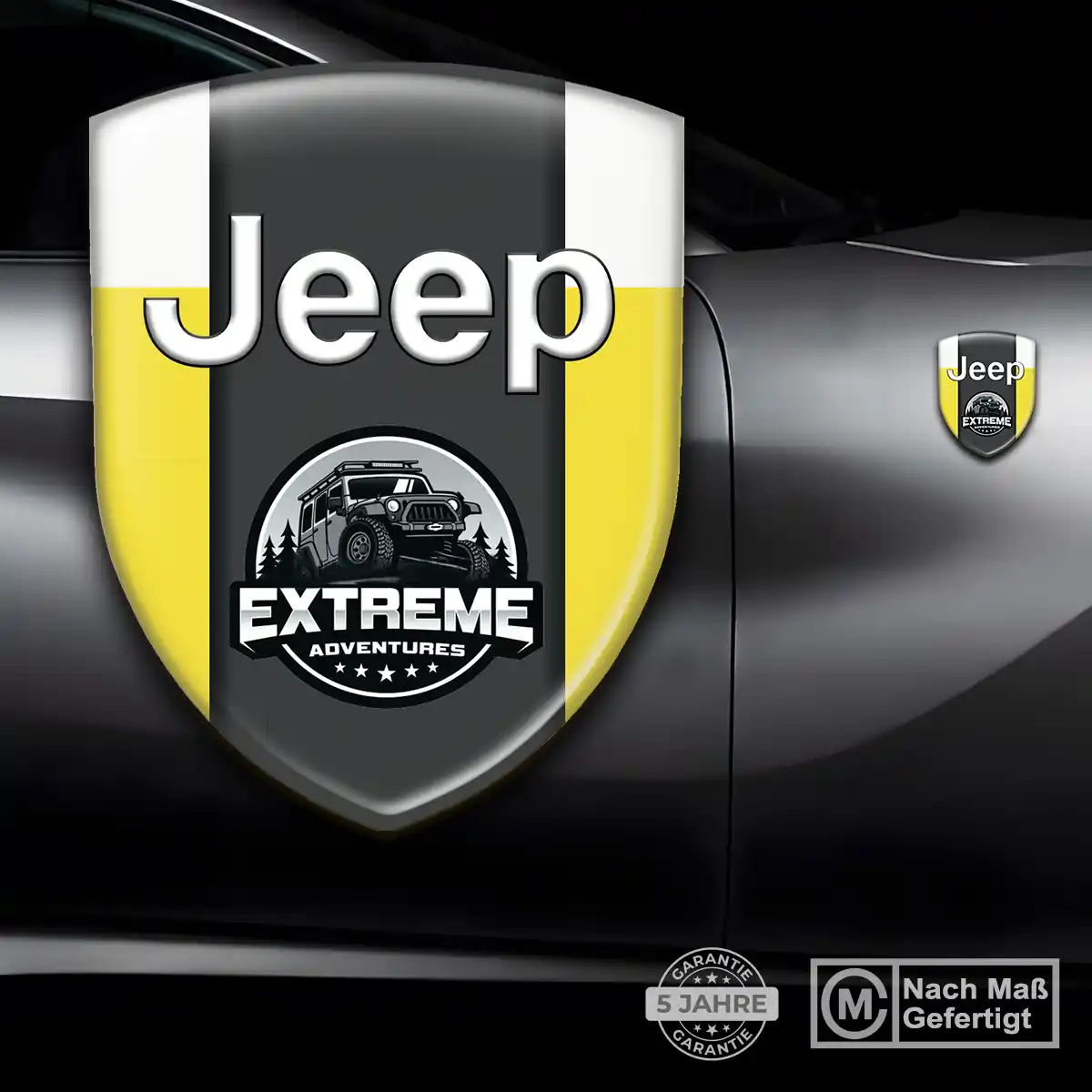 Jeep Emblem Wappen Aufkleber Elegantes Design