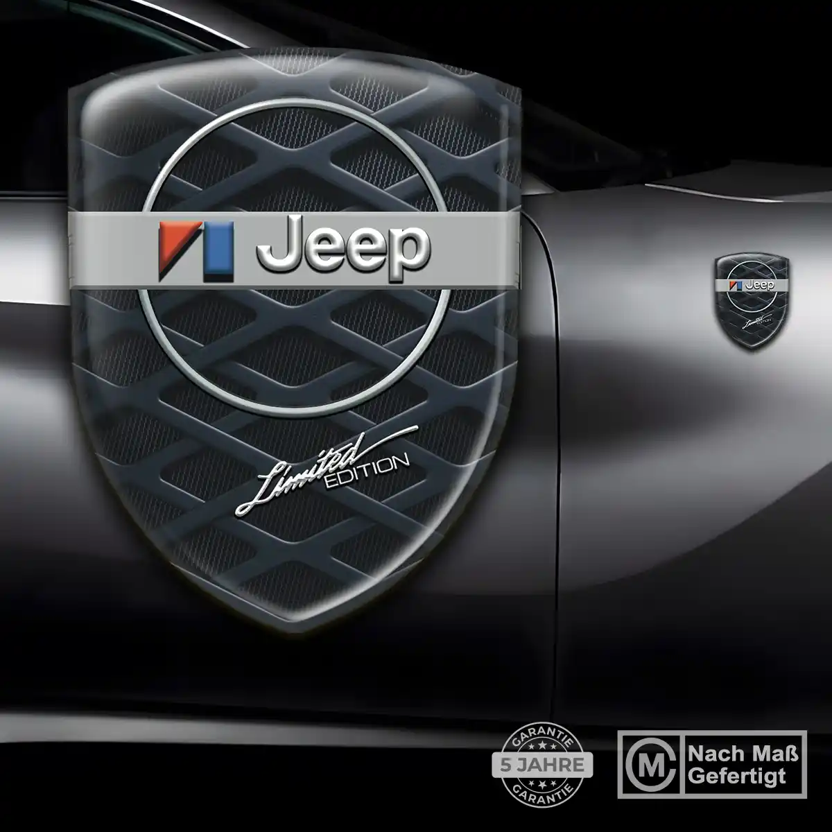 Jeep Emblem Wappen Aufkleber Hochwertiges Harz