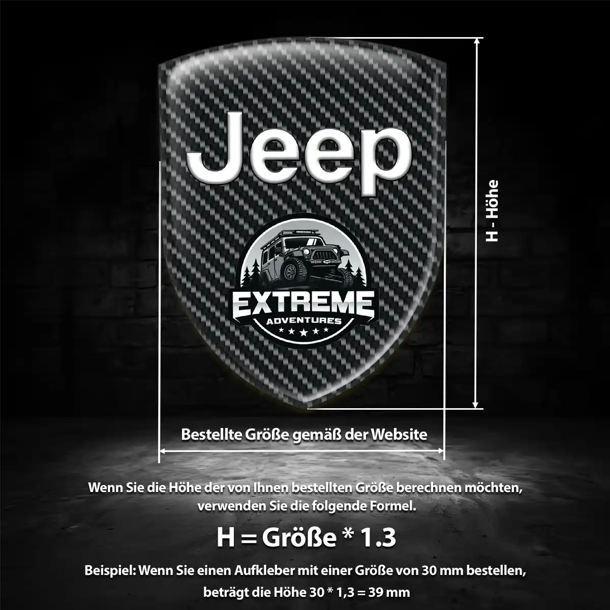Jeep Emblem Wappen Aufkleber Hohe Qualität
