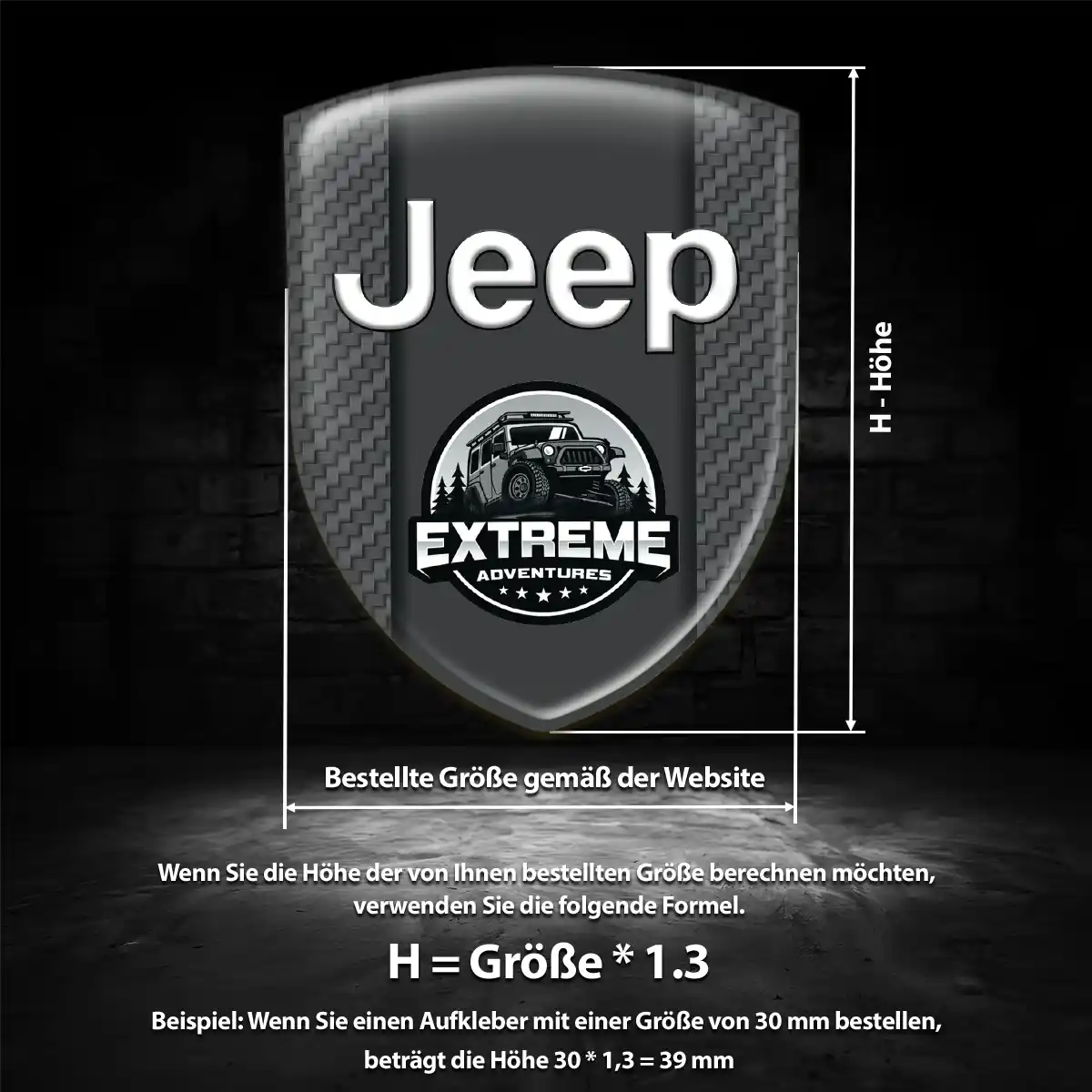 Jeep Emblem Wappen Aufkleber Limitierte Auflage