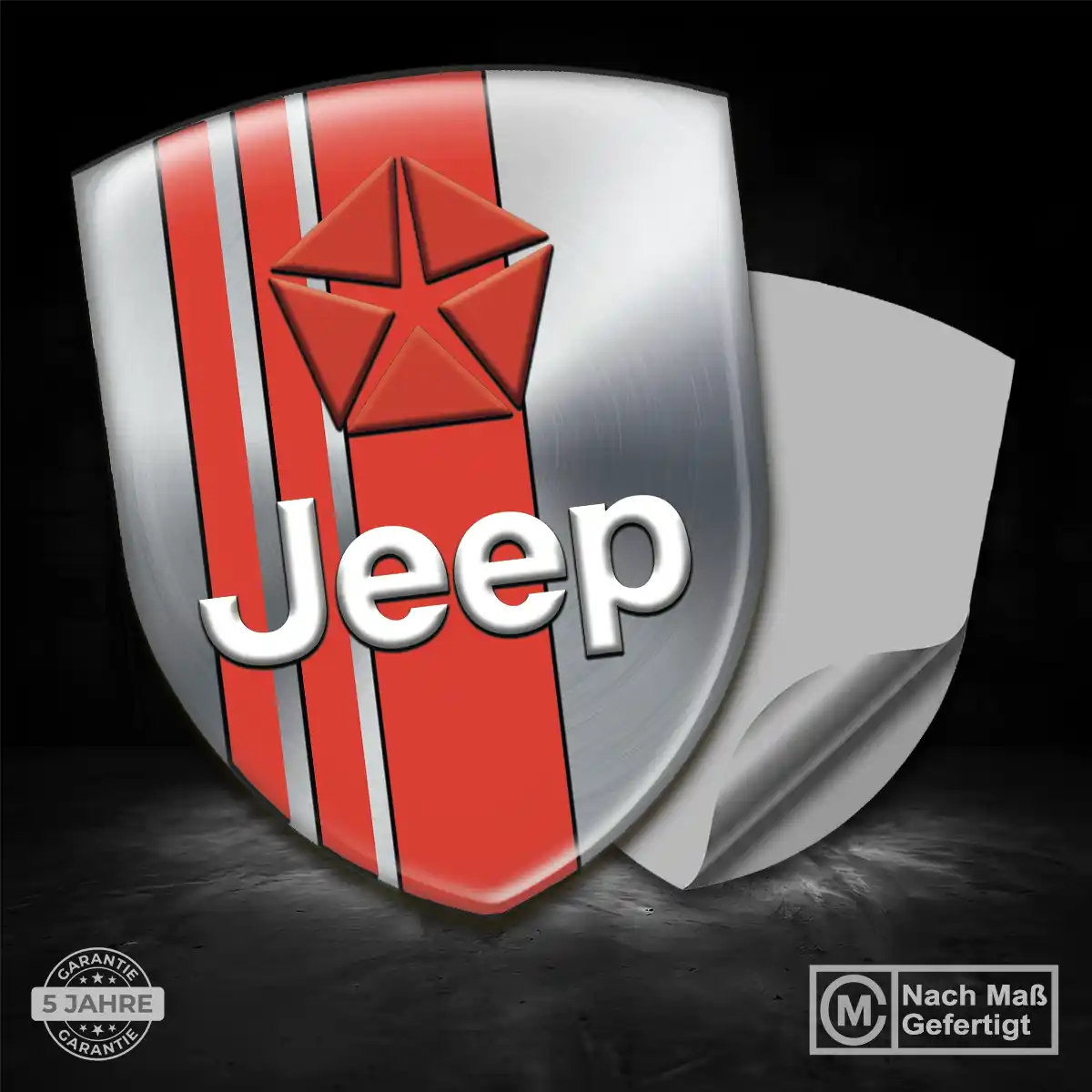 Jeep Emblem Wappen Aufkleber Luxus-Edition