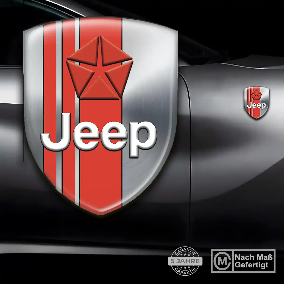 Jeep Emblem Wappen Aufkleber Luxus-Edition