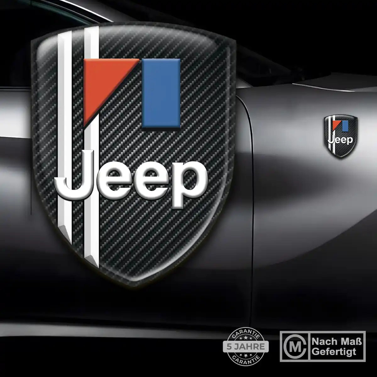 Jeep Emblem Wappen Aufkleber Modernes Design