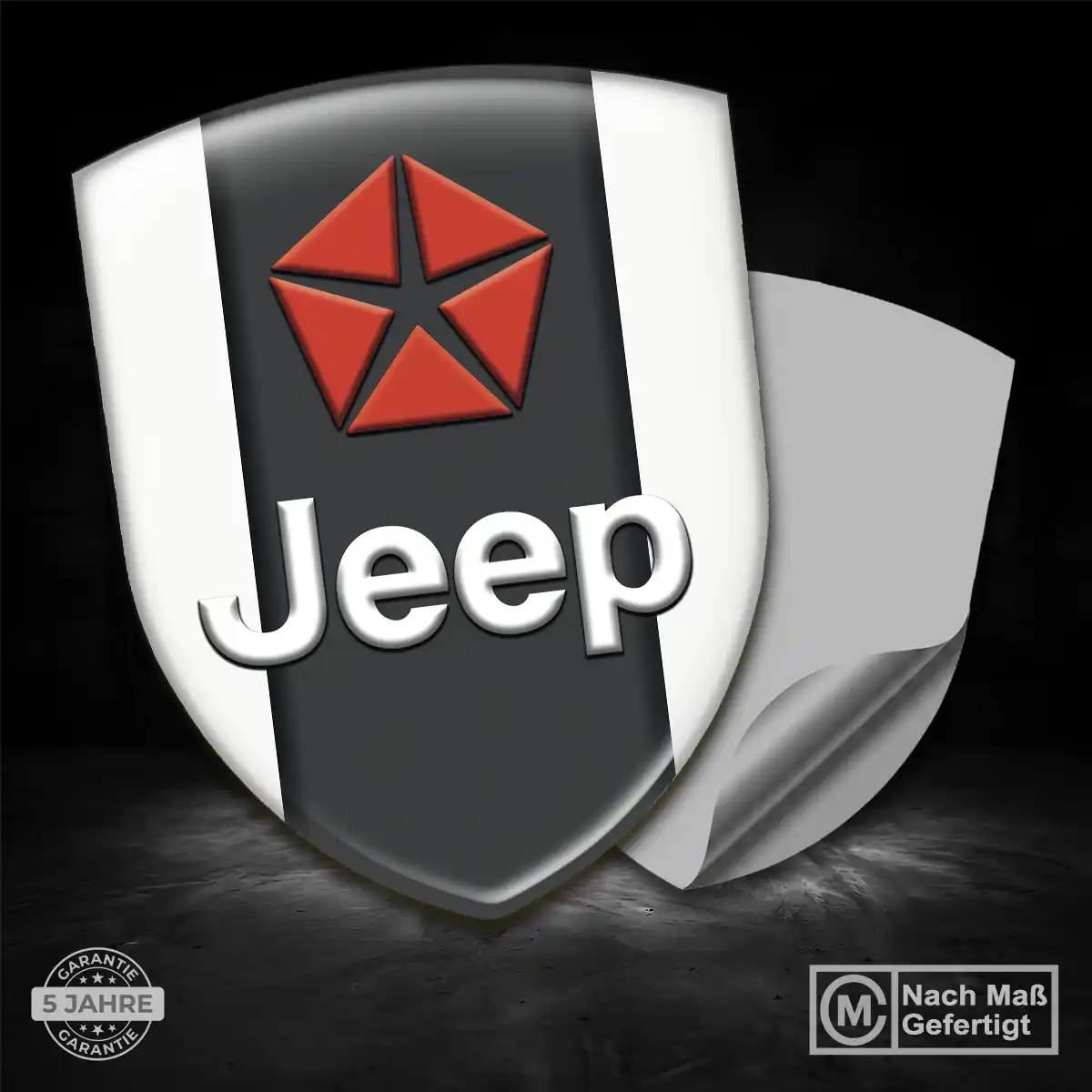 Jeep Emblem Wappen Aufkleber Premium-Edition