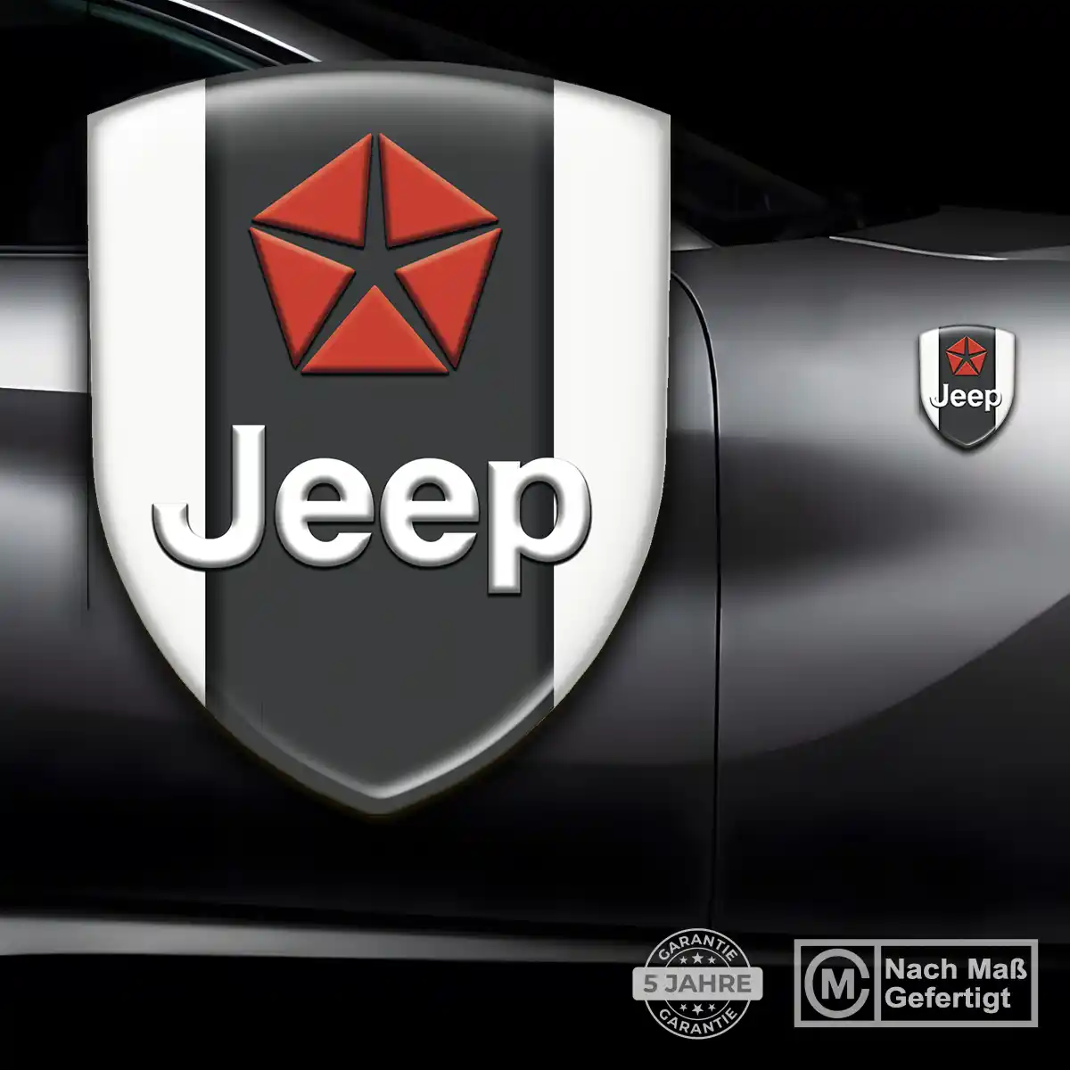 Jeep Emblem Wappen Aufkleber Premium-Edition