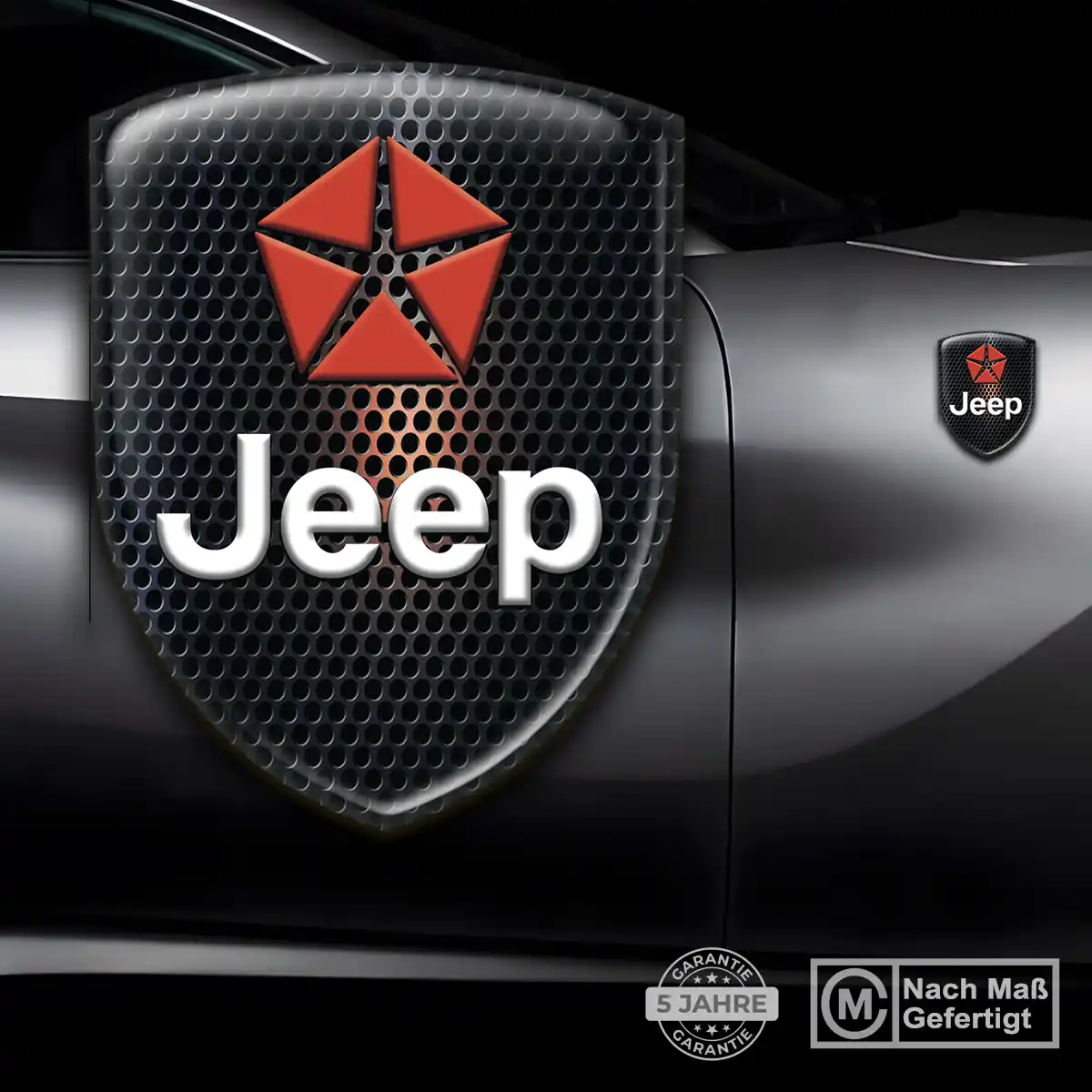 Jeep Emblem Wappen Aufkleber Stilvolles Design