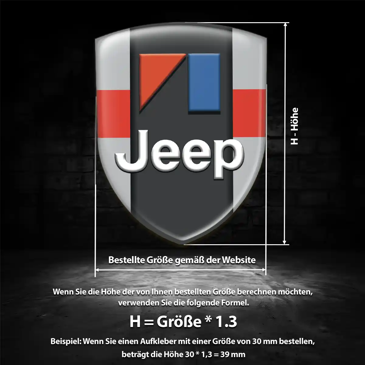 Jeep Emblem Wappen Auto Edles Design