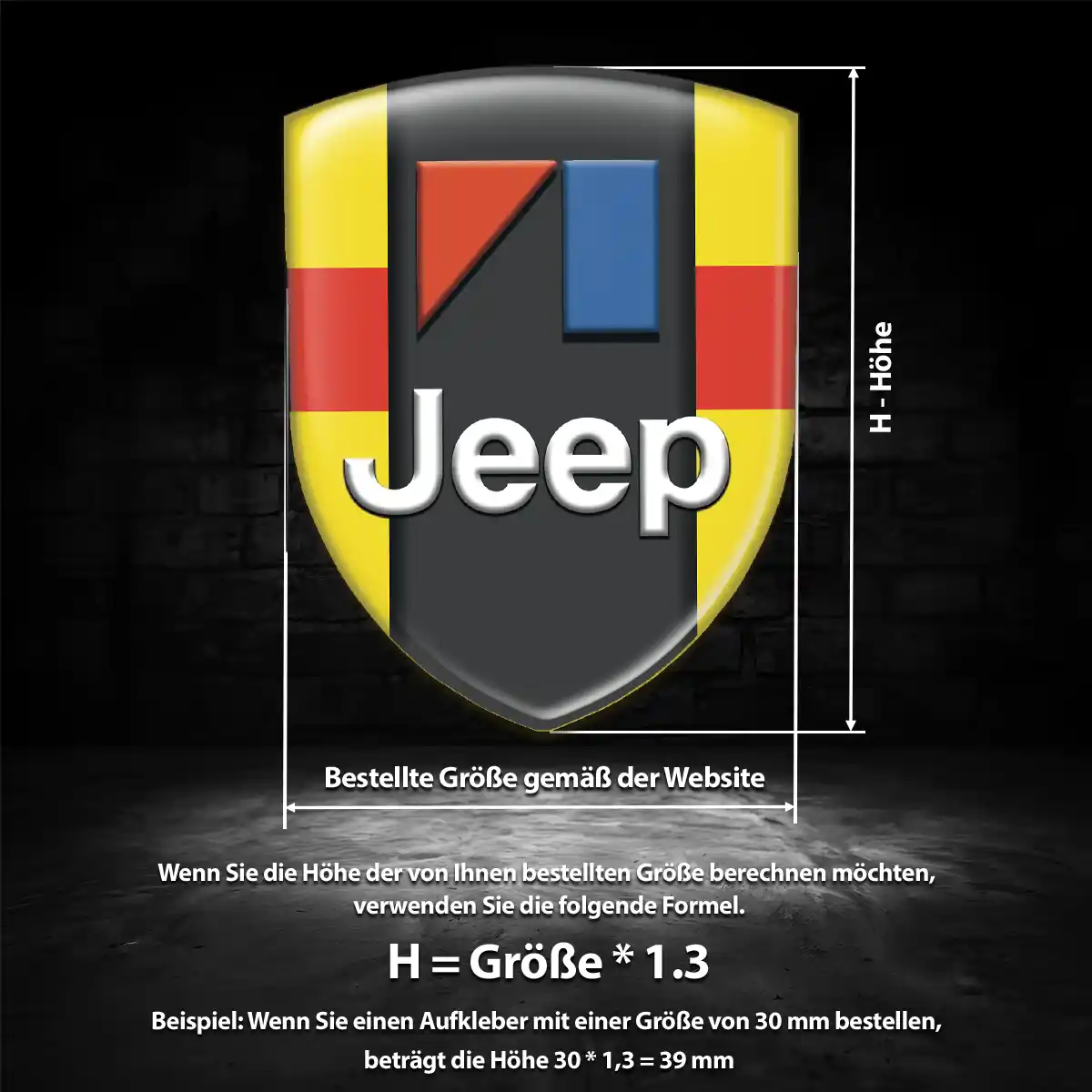 Jeep Emblem Wappen Auto Elegantes Design