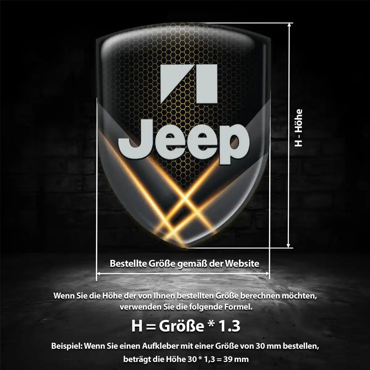 Jeep Emblem Wappen Auto Interieurdesign