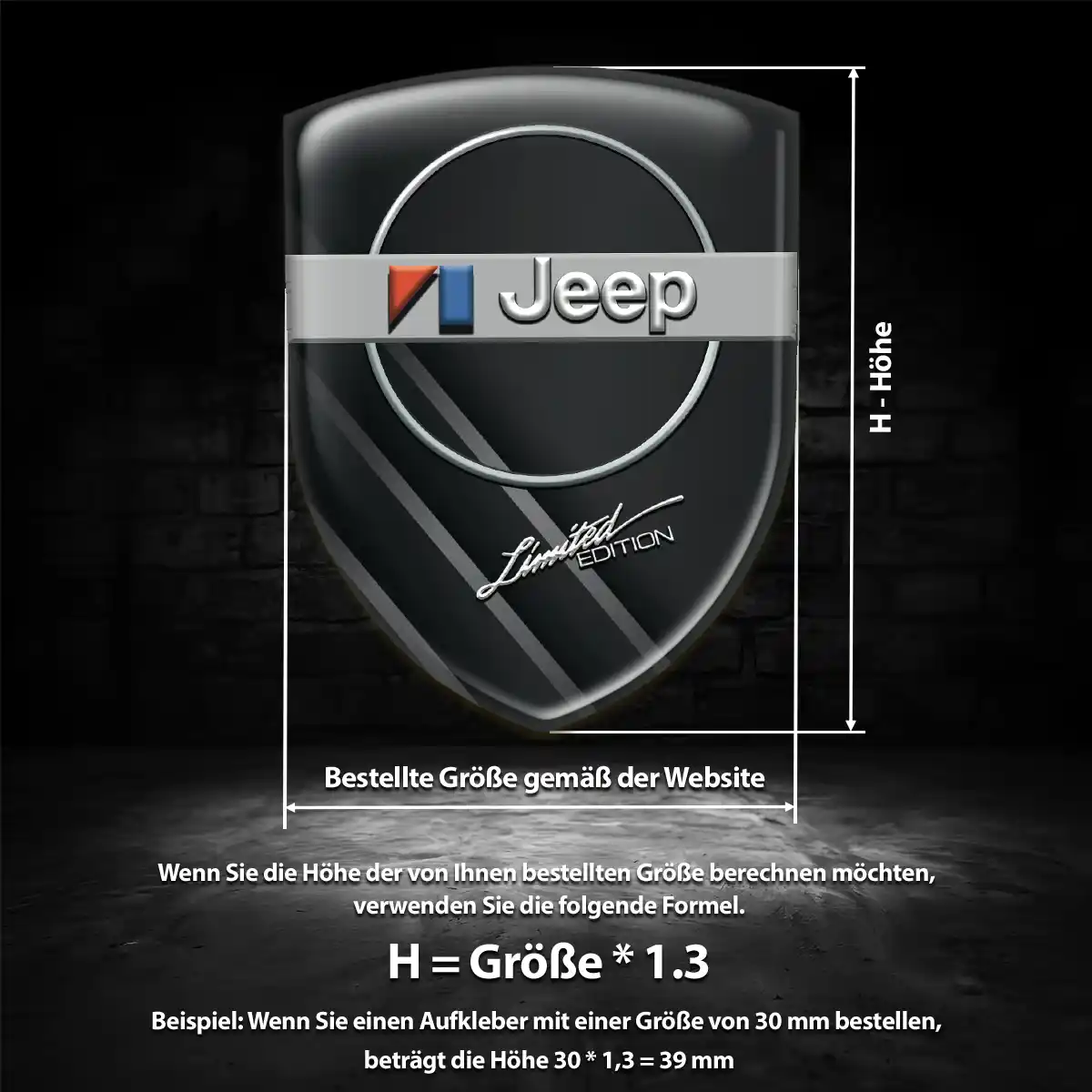 Jeep Emblem Wappen Auto Markenedition