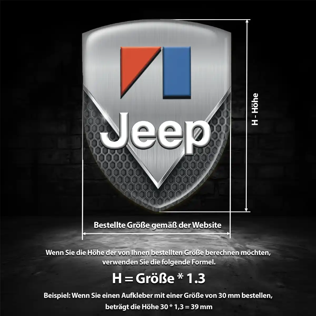 Jeep Emblem Wappen Auto Modernes Design
