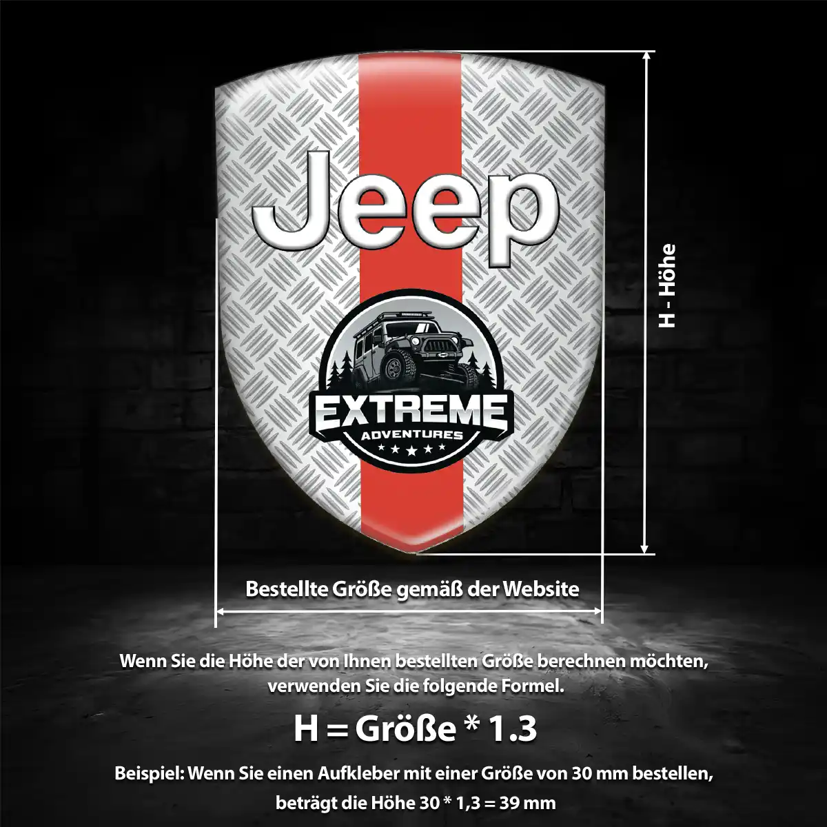 Jeep Emblem Wappen Auto Premiumqualität