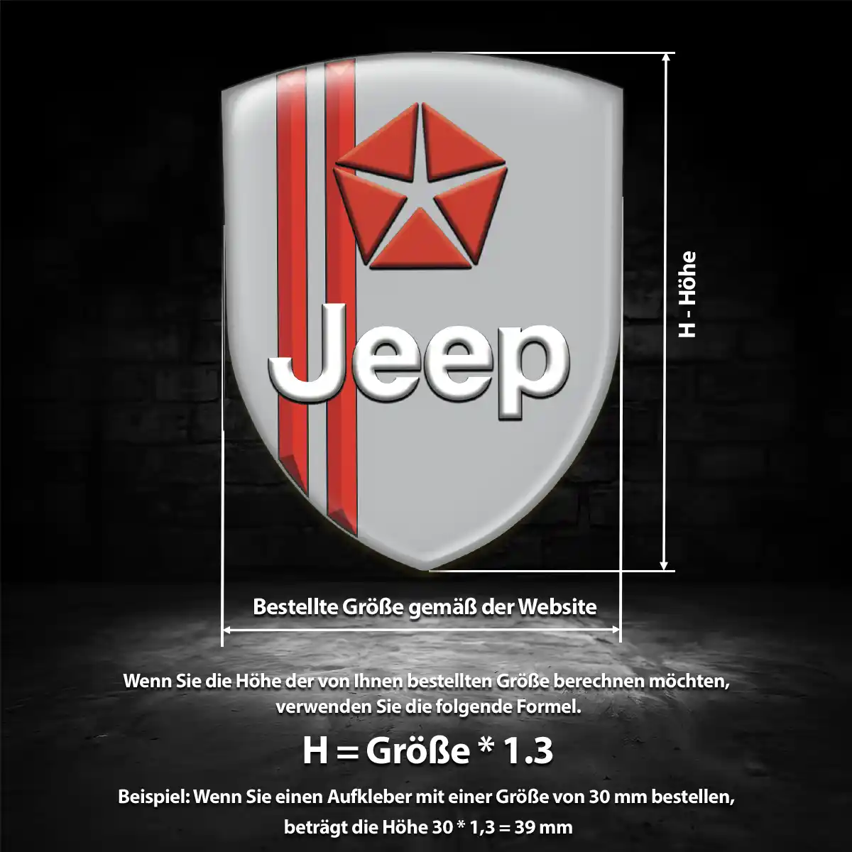 Jeep Emblem Wappen Edles Design