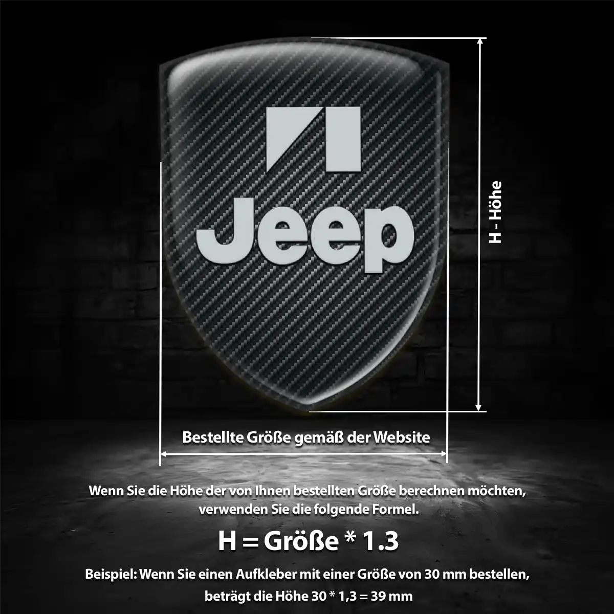 Jeep Emblem Wappen Elegantes Design