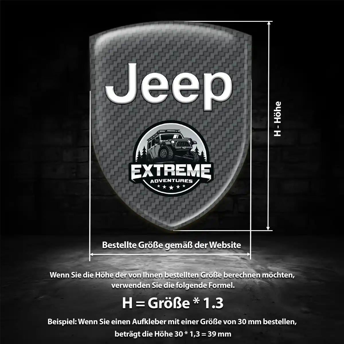 Jeep Emblem Wappen Exterieurdesign