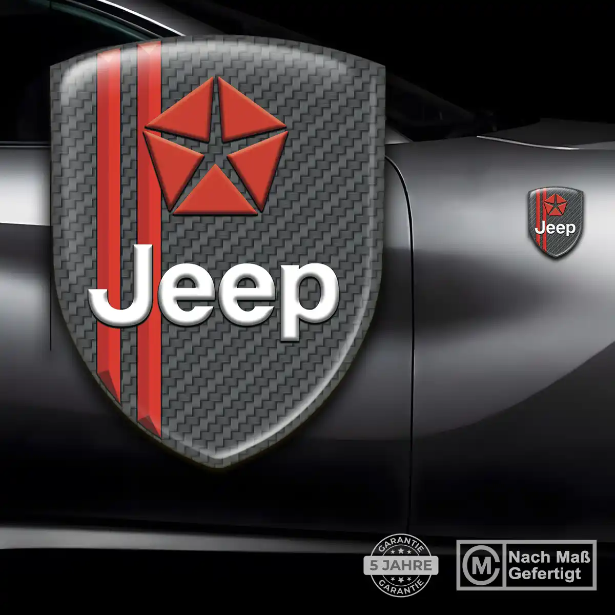 Jeep Emblem Wappen Interieurdesign