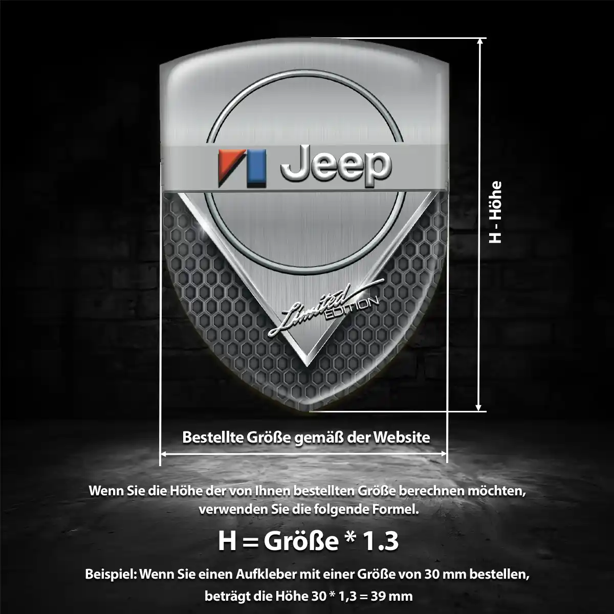 Jeep Emblem Wappen Limitierte Auflage