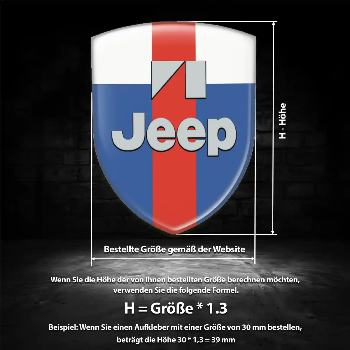 Jeep Emblem Wappen Modernes Design