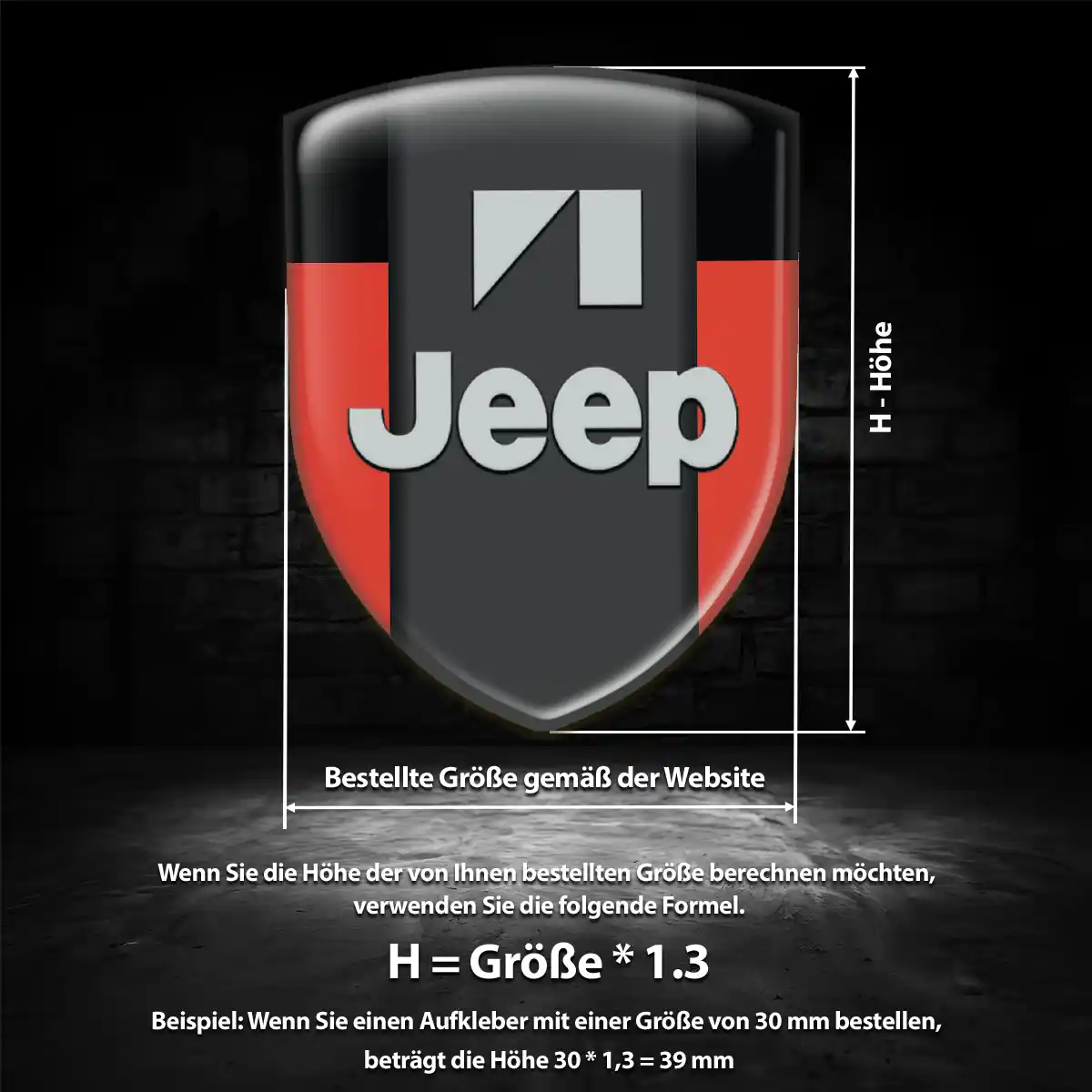 Jeep Emblem Wappen Premiumqualität