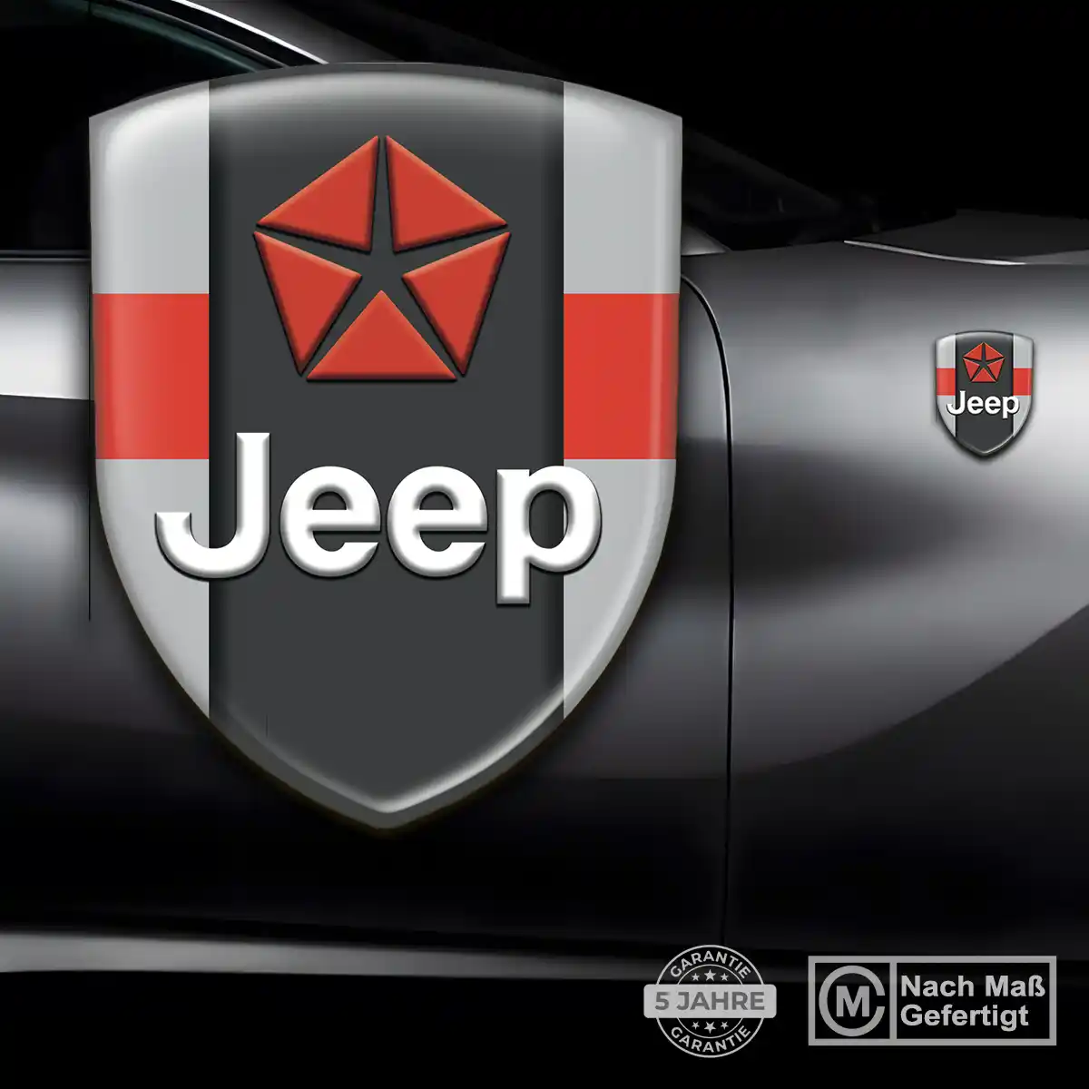 Jeep Emblem Wappen Tuningfahrzeug