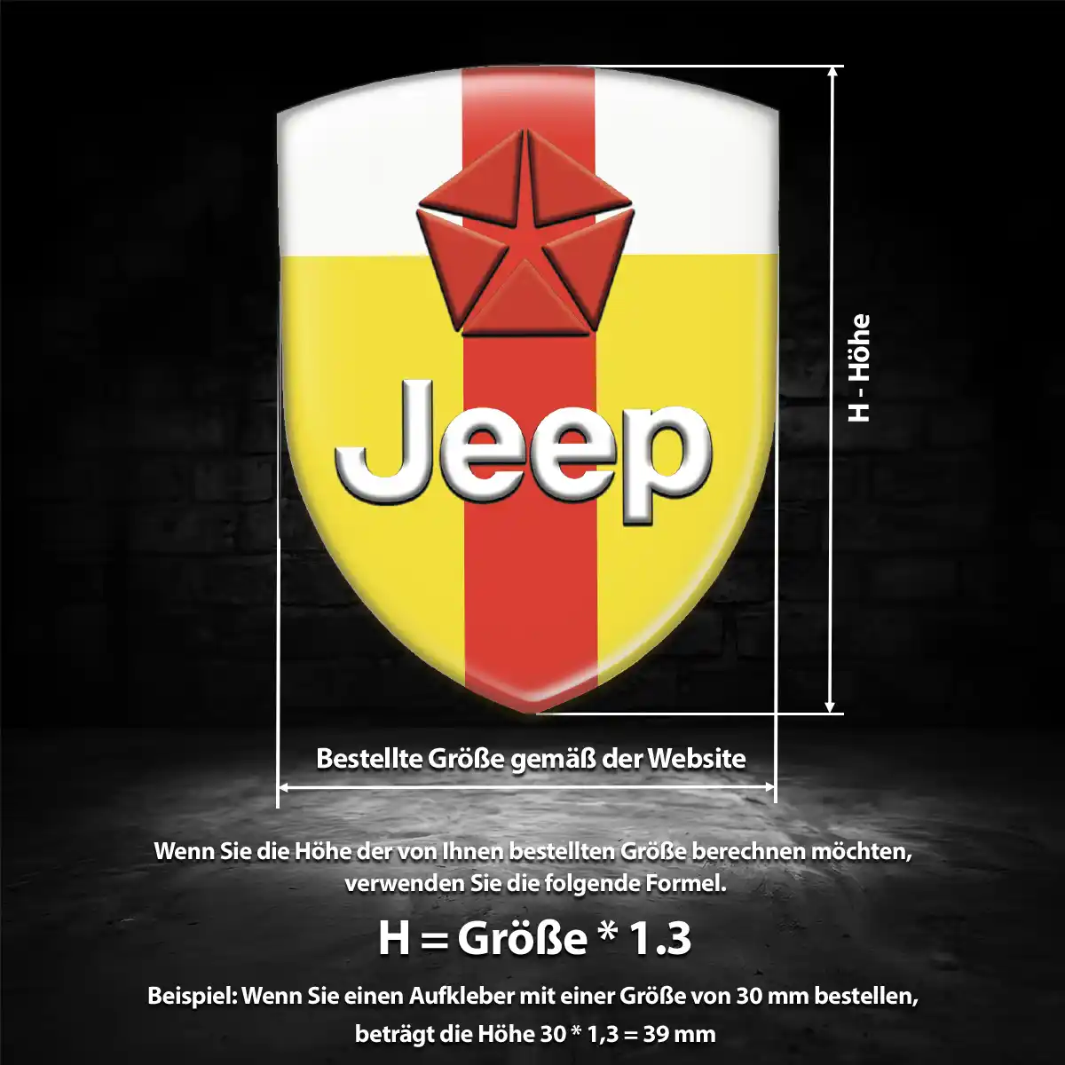 Jeep Embleme Anspruchsvolles Design